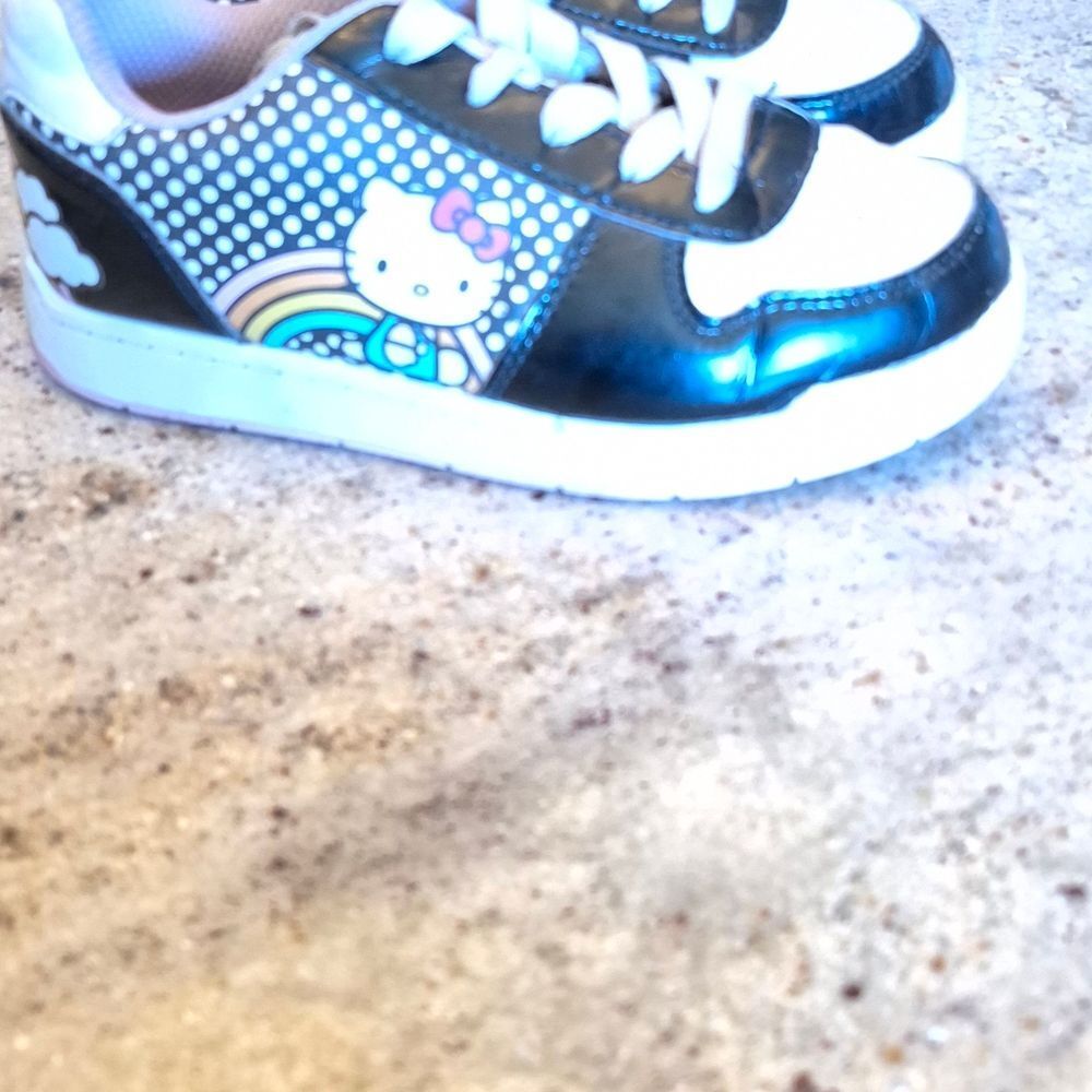 Hello Kitty Polka Dot Black and White Sneakers